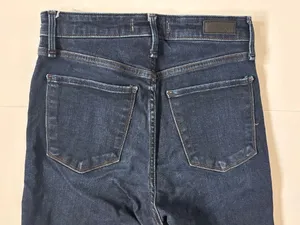 Abercrombie & Fitch Super Skinny High Rise Jeans 26/2 Dark Wash Petite 27” thumbnail 8