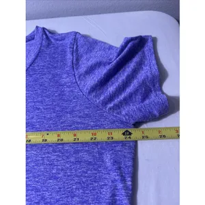 Nike Dri-Fit Women Athletic Plus Size 2X Short Sleeve Shirt Heather Purple thumbnail 6