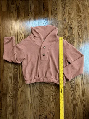 Free People FP Beach Bino Pullover Sweater Mauve Pink/ Dusty Rose Cozy S thumbnail 9