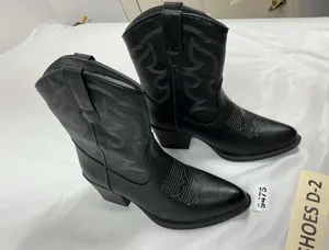 Womans New IXO Midcalf Western Cowgirl Boots Size 5.5 Black thumbnail 1