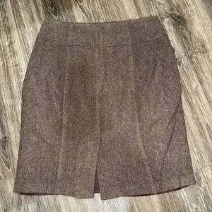 Banana Republic Petites Women's Size 6 Stretch 88% Wool Blend Brown Knit Skirt thumbnail 3