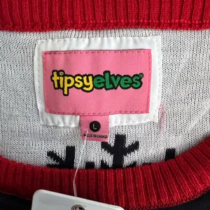 Tipsy Elves Red and White Sweater thumbnail 4