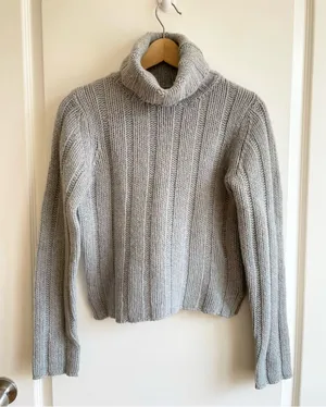 VTG Abercrombie & Fitch Merino Wool Sweater Size M Hong Kong Y2K Chunky Knit thumbnail 1