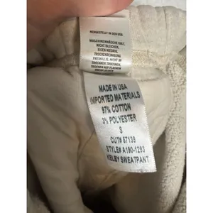 Agolde Revolve Kelby Oatmeal Heather Fleece Lined Lounge Jogger Sweatpants Small thumbnail 10