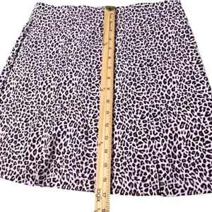 Topshop Leopard Mini Skirt Women 8 Pink Black Animal Print High‎ Waist Stretch thumbnail 8