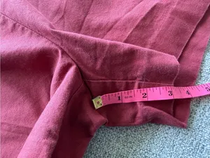 Banana Republic Women's‎ Button-Accent Shorts in Burgundy and Khaki thumbnail 10