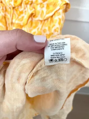 NWT Show Me Your Mumu Sophie Floral Print Mini Dress Mustard Romantic Prairie M thumbnail 5