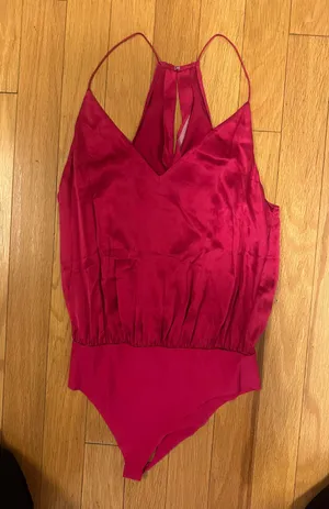 Pink Blouse Bodysuit thumbnail 1
