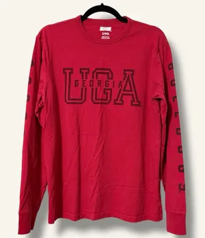 Tailgate women’s size small long sleeve t-shirt Georgia Bulldogs football thumbnail 1