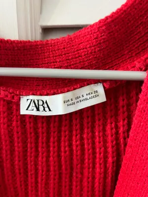 Red ZARA Oversized Sweater thumbnail 2