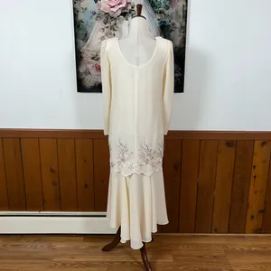 Elegant Vintage 1980s Nightworks Embroidered Mother of the Bride Dress! thumbnail 5