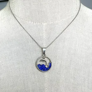 Adult Jewels dolphin rhinestone pendant necklace thumbnail 2