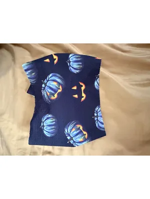 Little Bum Bums Halloween Blue Pumpkin Bow Headband thumbnail 3