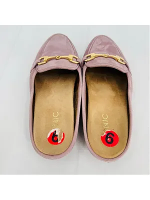 Vionic Lavender Adeline Loafers Slip On Genuine Suede Gold Bit Detail Flats Sz 6 thumbnail 6
