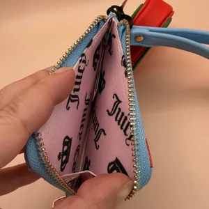 Juicy Couture Sweet Strawberry Zip‎ Card Case Wristlet Blue 13JCE3BMX-SPB NEW thumbnail 7