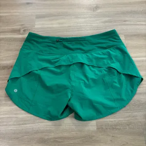 Lululemon Speed Up High-Rise Lined Short 4" Cascadia Green Women Size 12 thumbnail 4