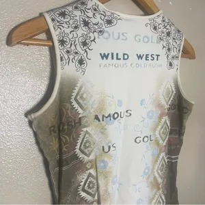 Vintage Route 66 White Tank Top with Brown Ombre‎ 2000s size small stretch thumbnail 5