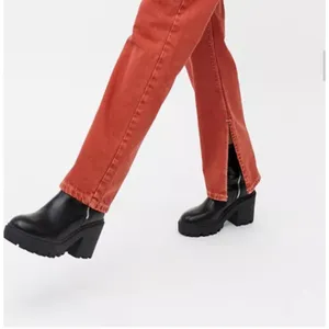 BDG Urban Outfitters Women's Corduroy Jeans Slim Straight Leg High Rise Red 29 thumbnail 5