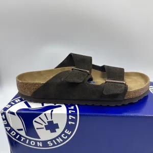 Birkenstock Arizona Mocca Brown Soft Footbed Suede Leather Women Sandals Size 8 thumbnail 9