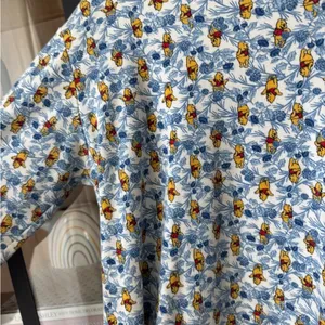 Vintage 90s Winnie The Pooh mockneck sweater long sleeve tee floral print disney thumbnail 6