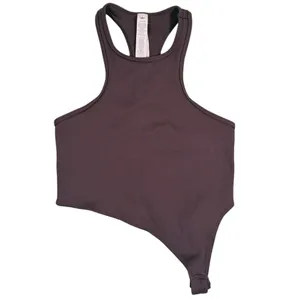 Alo Yoga Alosoft Revelation Ribbed Tank Top Size Small Brown Elevated Minimalist thumbnail 2