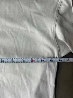 Uniqlo Minimalist Lightweight Mock Neck Long Sleeve Cotton Top in Beige thumbnail 8