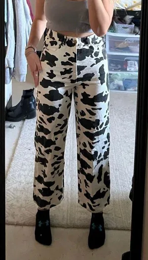 Shekou Cow Print Jeans (Let’s MooVe Jeans) thumbnail 1