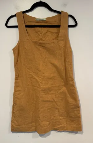 Abercrombie & Fitch Mustard Brown Mini Dress thumbnail 1