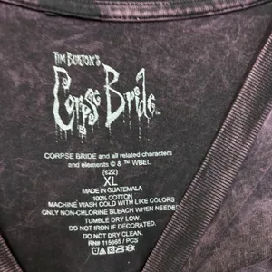 Tim Burton Corpse Bride Mineral Wash Women’s Tshirt size XL thumbnail 4