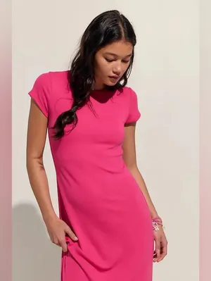 NWT Free People Good Feels Slim Midi Dress Size M thumbnail 3