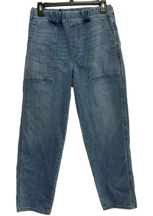 Madewell‎ Pull On Relaxed Denim Jeans Women's Small Blue Utility Pocket Pants thumbnail 1