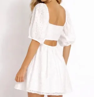 White Eyelet Dress thumbnail 2
