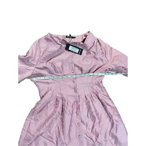 Nasty Gal Shimmer over‎ here mini shirt Pink dress sz 10 thumbnail 7