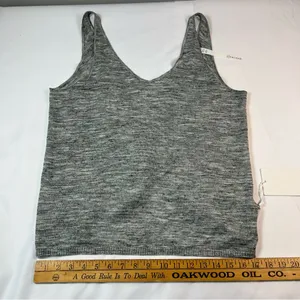 NWT Lululemon Mix and Mingle Tank Heathered Vapor / Melanite Women's Size 12 thumbnail 5