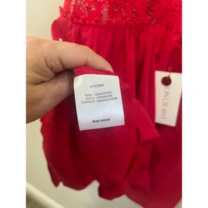 Jetset Diaries Grazie Red Lace Mini Dress XS NWT Backless‎ Scallop Party thumbnail 6