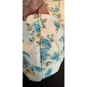Scarlet Darkness Womens L White Blue Floral Milkmaid Dress Fairy Cottagecore‎ thumbnail 8