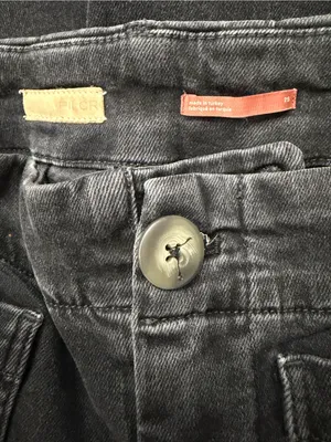 Pilcro Anthropologie The Skipper Black Wide Leg Jeans thumbnail 3