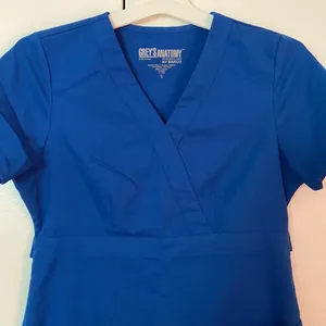 Grey’s Anatomy Professional Wear by BARCO Scrub Top Blue Small thumbnail 2