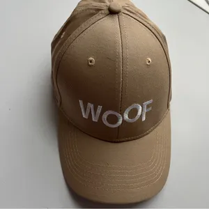Tan 'Woof' Baseball Cap thumbnail 3