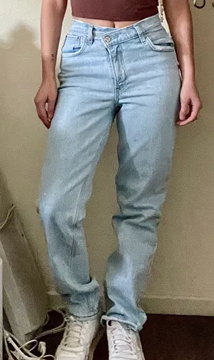 Abercrombie & Fitch Light Blue 90s Straight Jeans thumbnail 1