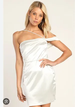 Lulus White One Shoulder Mini Dress thumbnail 1