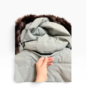 Arctic Expedition Faux Fur Hood Quilted Puffer hydradown Jacket Coat Small P thumbnail 8