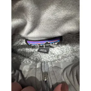 Patagonia Better Sweater‎ Quarter Zip Fleece Pullover Gray Knit Cozy Size S thumbnail 4