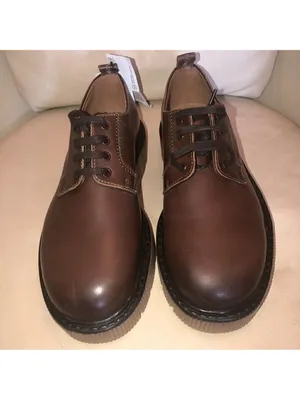 ZARA Unisex Brown Loafers Chunky sole & heel real Leather office-wear preppy 9.5 thumbnail 2