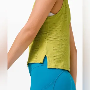 Lululemon train to be tank Lime Green color size large thumbnail 2