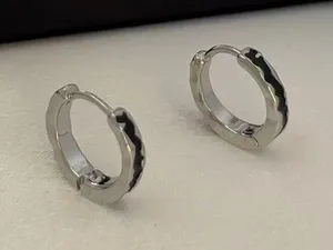 14mm Irregular Small Hoop Earrings for Men Women Streetwear Hip Hop Punk Unisex Style thumbnail 1