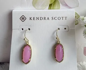 Kendra Scott Elisa Pink Opalescent Resin And Gold thumbnail 1