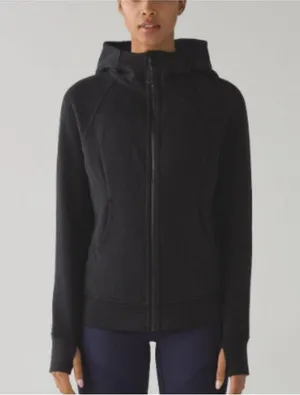 Lululemon Scuba Hoodie *Light Cotton Fleece (First Release) Size 8 Black thumbnail 2