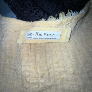 We The Free Sand Dune Henley LG Gauze Button Down Tunic Golden Yellow Boho Flowy thumbnail 3