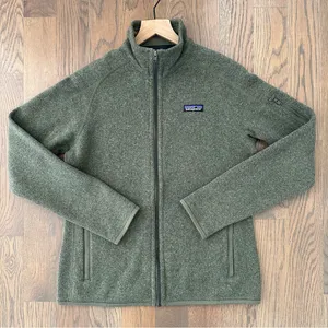 EUC Patagonia Women's Better Sweater Full Zip Fleece Jacket Industrial Green M thumbnail 5